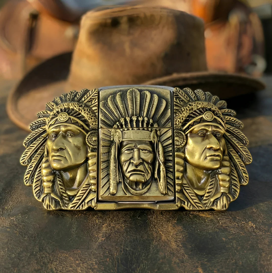 Lighter belt buckles
